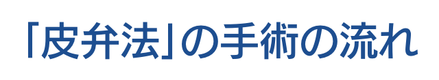 「皮弁法」の手術の流れ